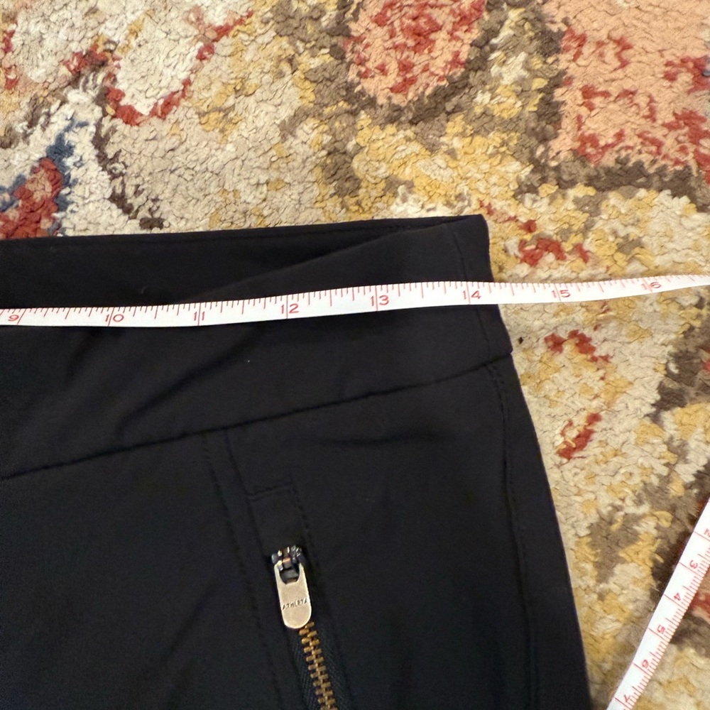 Athleta Black Activewear Pants size 2 Brooklyn Lined Jogger Zipper - Picture 14 of 16